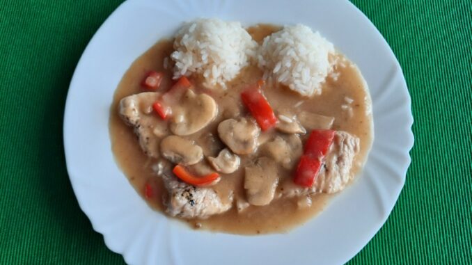 Krůtí plátky se žampiony